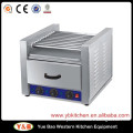 Stainless Steel 9 Rollers Grill Electric Hot Dog Machine With CE
